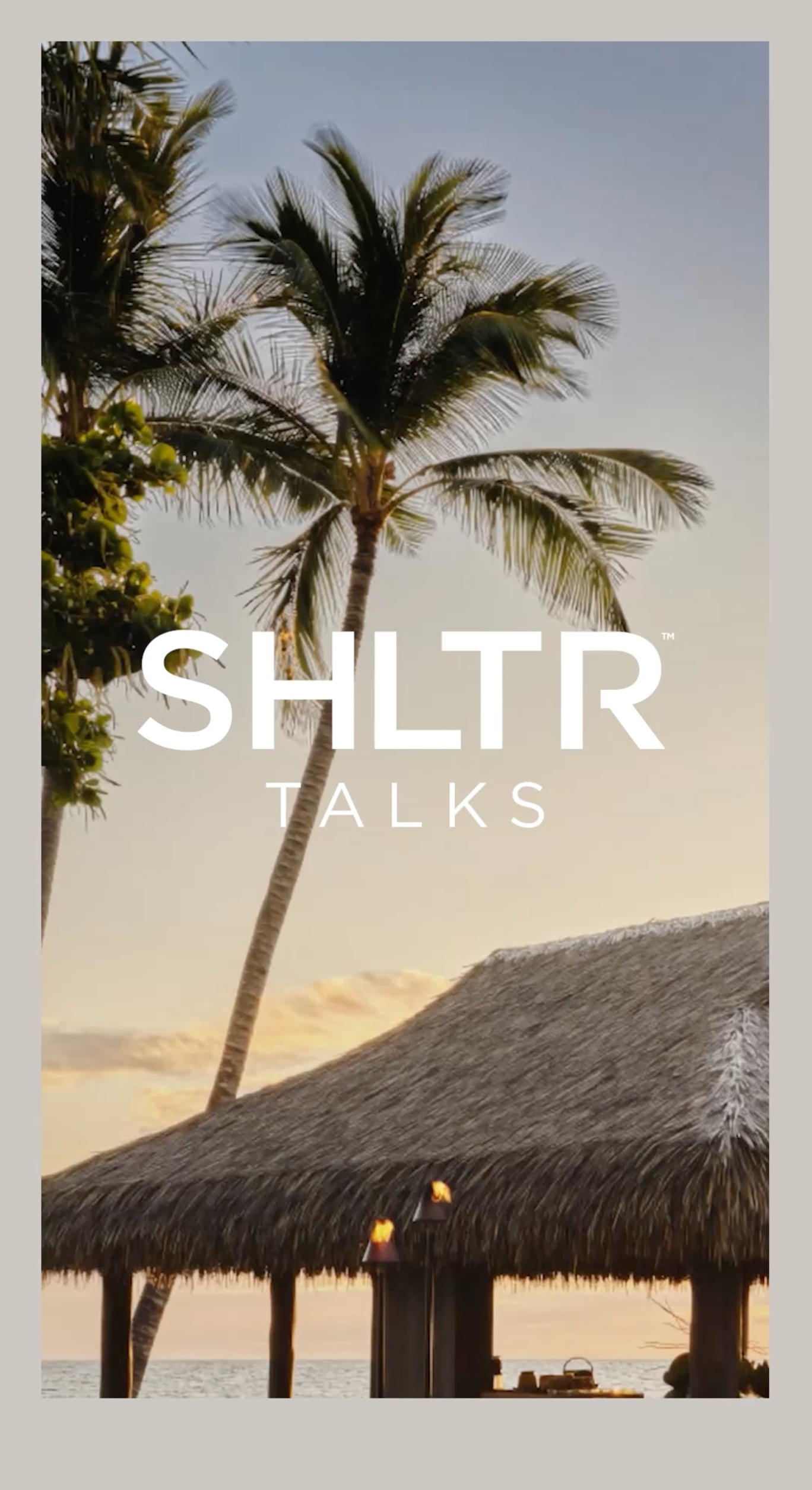 SHLTR Talks promotional graphic, Hawaii spotlight
